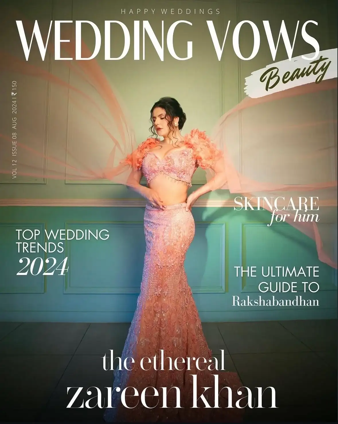 Wedding Vows Beauty cover - couture lehenga editorial