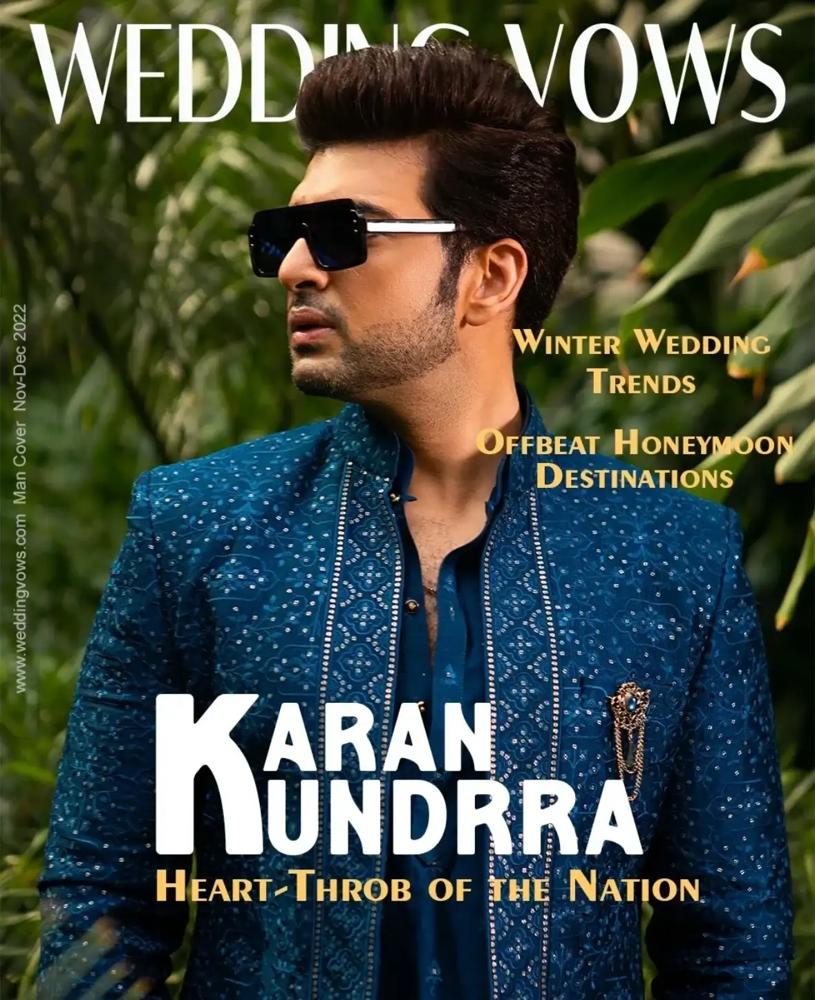 Wedding Vows man cover - sherwani editorial portrait